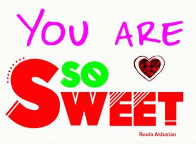 You Are So Sweet Sign With Heart and Roses