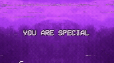 You Are Special On Purple Background GIF