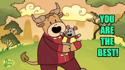 You Are The Best Bull And Mouse GIF