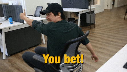 You Betcha Jonni Spinning Chair GIF