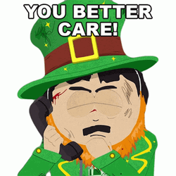 You Better Care Bruised Leprechaun GIF