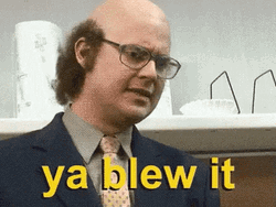 You Blew It Bald Man GIF
