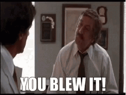 You Blew It Robert De Niro GIF