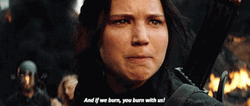 You Burn With Us Katniss GIF