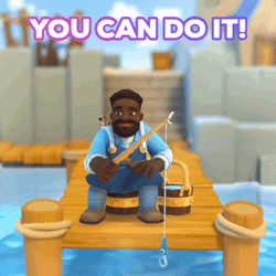 You Can Do It Everdale Fisherman GIF
