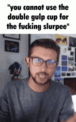 You Cannot Use Double Cup For Slurpee GIF