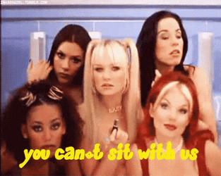 You Cant Sit With Us Five Mean Girls GIF