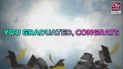You Congratulations Graduate Throwing Academic Cap GIF