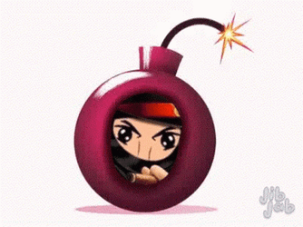 You Da Bomb White Text GIF