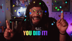 You Did It Congrats Celebrate Confetti Gamer Meme  GIF
