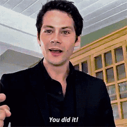 You Did It Dylan O’Brien Happy Proud  GIF