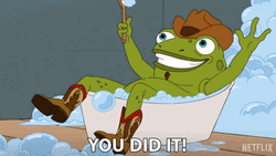 You Did It Frog Bubble Bath Big Mouth GIF