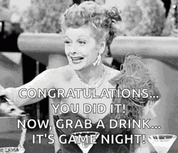 You Did It Lucille Ball Drink Game Night  GIF
