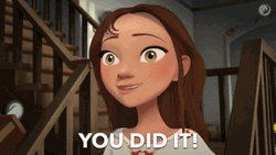 You Did It  Proud Spirit Riding Free Cartoon GIF