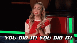 You Did It Thumbs Up Miley The Voice GIF
