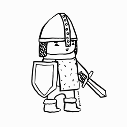 You Died Dark Souls Doodle Knight GIF