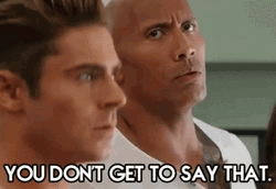 You Dont Get To Say That Dwayne GIF