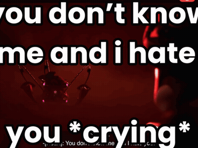 You Dont Know Me I Hate You Crying GIF