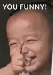 You Funny Laughing Baby Pointing GIF