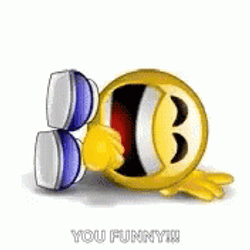 You Funny Says Laughing Emoji Meme GIF