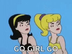 You Go Girl Betty And Veronica GIF