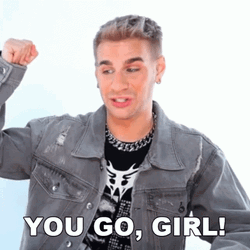 You Go Girl Brad Mondo Rasing Hand GIF