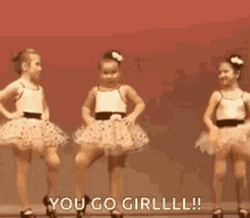 You Go Girl Little Kid GIF