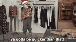 You Gotta Be Quicker Than That Cartoon Head GIF