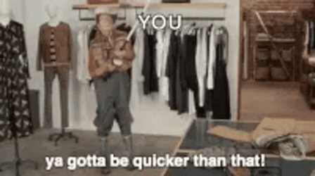 You Gotta Be Quicker Than That Geico Advertisement GIF