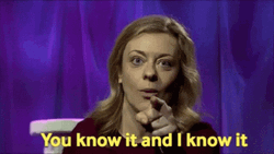 You Know It Cheeky Lady Pointing Finger GIF