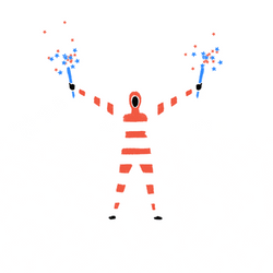 You Look Like The 4Th Of July Stickman Fireworks GIF