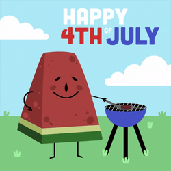 You Look Like The 4Th Of July Watermelon Chef GIF