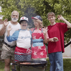 You Look Like The 4Th Of July Waving Family GIF