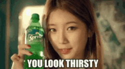 You Look Thirsty Bae Suzy GIF