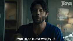 You Made Those Words Up Soldier Boy GIF