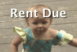 You Pay Now Rent Due Baby Girl GIF