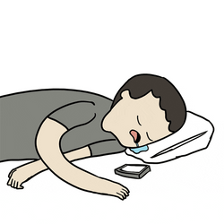 You Rang Animated Man Answering Phone Call GIF