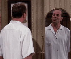 You're A Neat Guy Talking To Mirror GIF