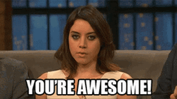 You're Awesome Aubrey Plaza GIF