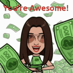 You're Awesome Material Girl GIF