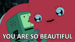 You Re Beautiful BMO Sparkle Adventure Time GIF