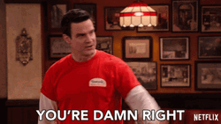 You're Damn Right Intense Guy Pointing GIF