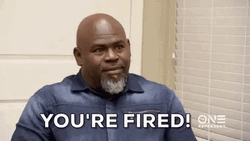 You're Fired David Mann GIF