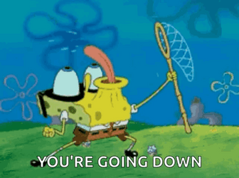 You're Going Down SpongeBob Fishing GIF