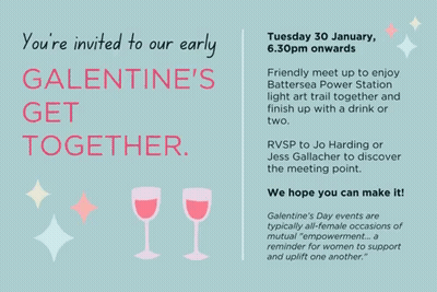 You're Invited To Early Galentine's Get Together GIF