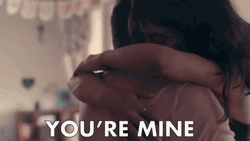 You're Mine Sweet Couple Intense Hugging GIF