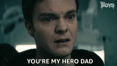 You're My Hero Dad Close Up Man GIF