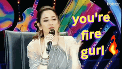 You're On Fire Girl Critique GIF