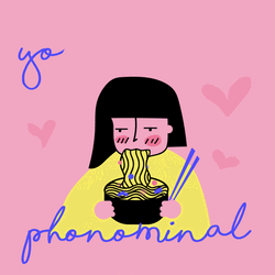 You're Simply The Best Girl Eating Ramen GIF