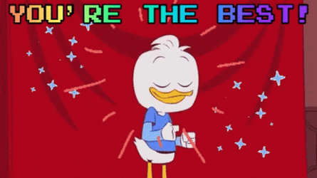 You're Simply The Best Grooving Dewey Duck GIF